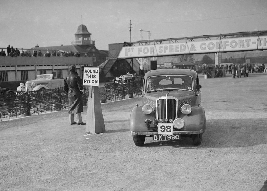 Detail of Standard competing in the JCC Rally, Brooklands, Surrey, 1939 by Bill Brunell