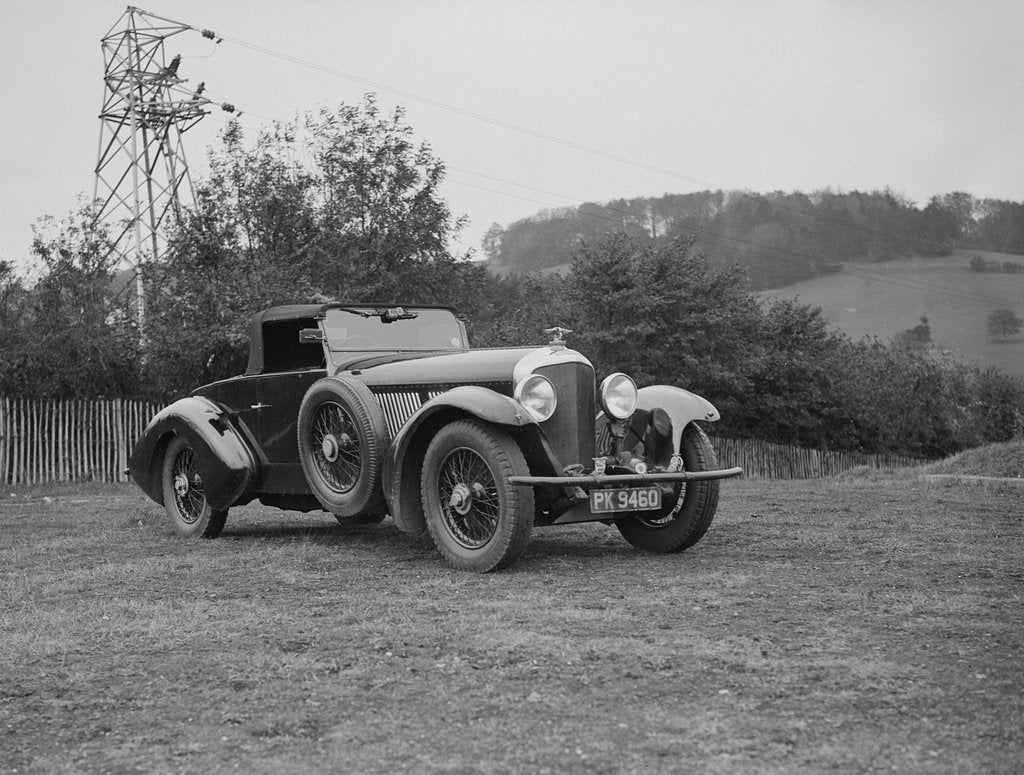 Detail of Charles Mortimer's Barker-bodied 2-seater Bentley, c1930s by Bill Brunell