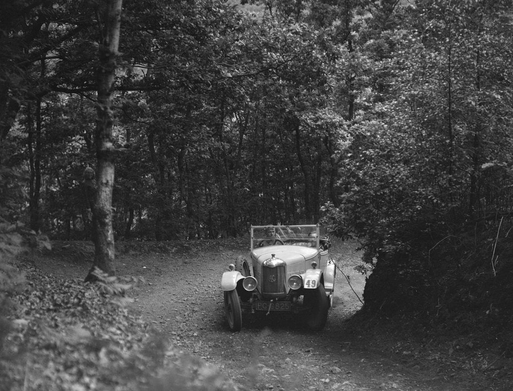 Detail of AC taking part in a motoring trial, c1930s by Bill Brunell