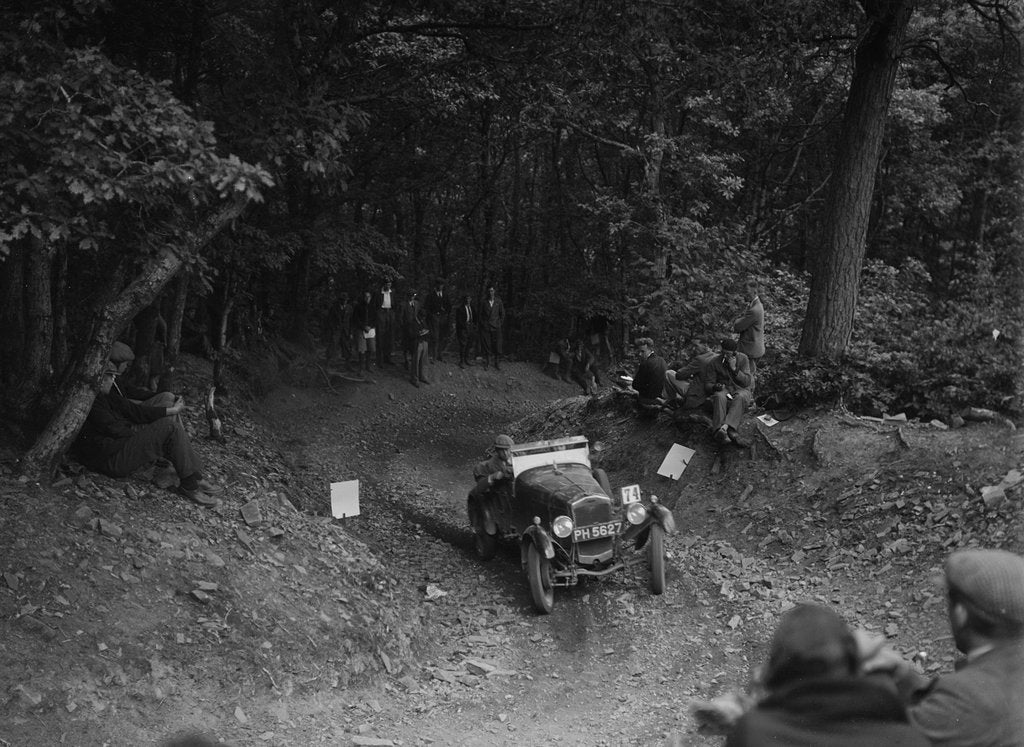 Detail of Frazer-Nash Vitesse taking part in a motoring trial, c1930s by Bill Brunell