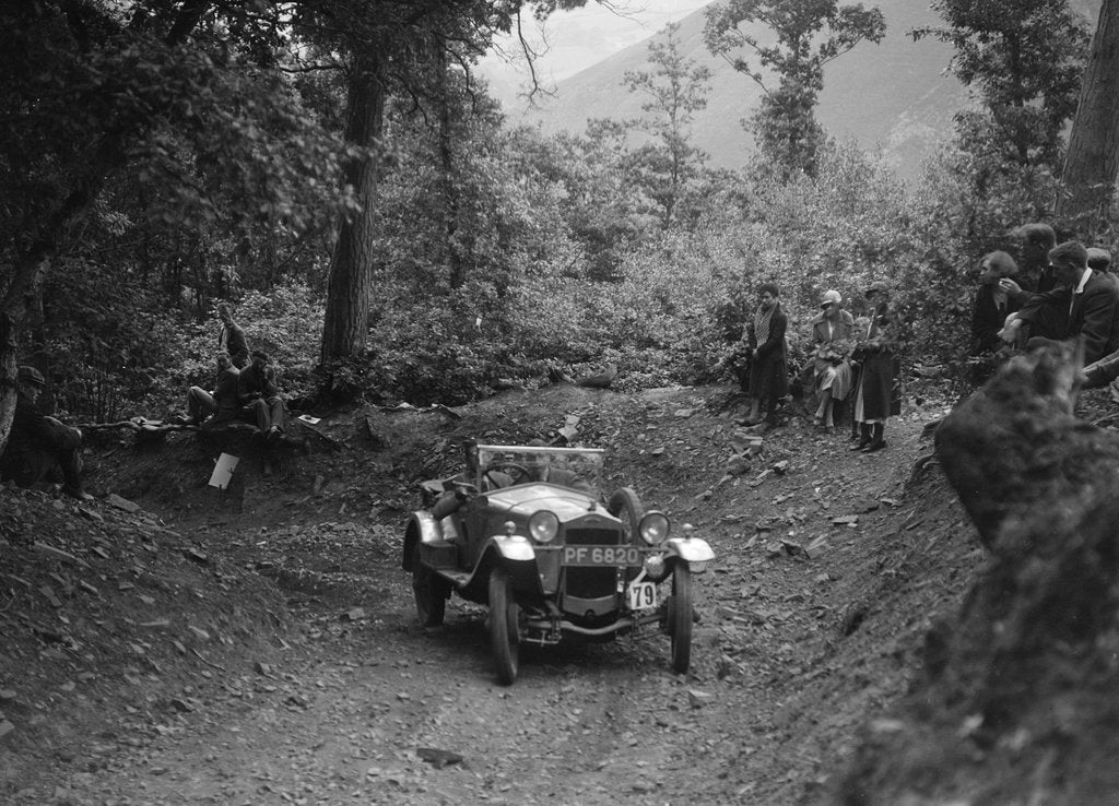 Detail of Frazer-Nash Super Sports taking part in a motoring trial, c1930s by Bill Brunell