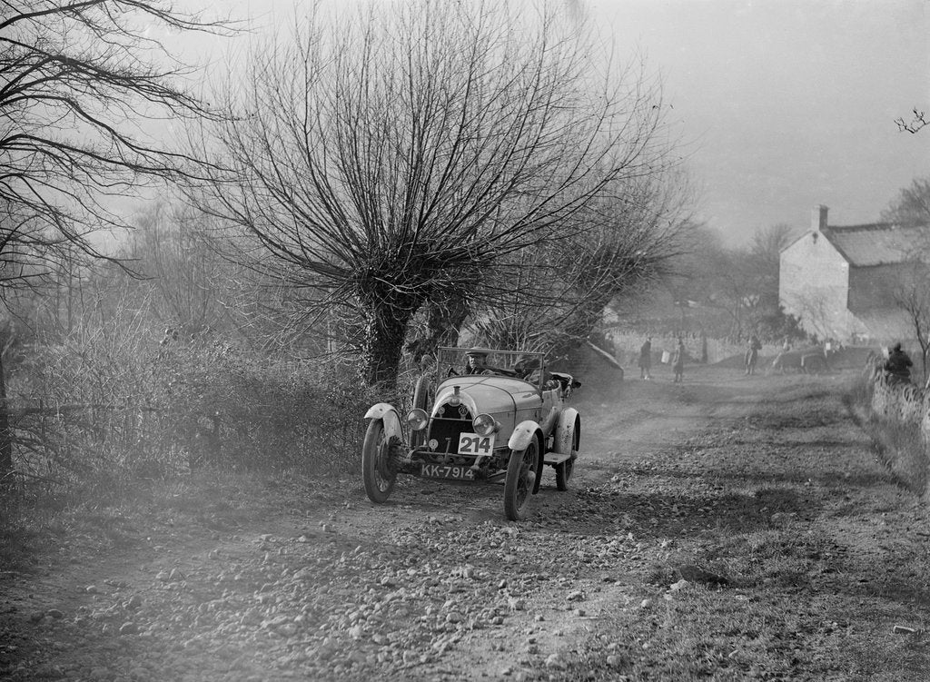 Detail of HE 14/40 taking part in a winter motoring trial, c1930s by Bill Brunell
