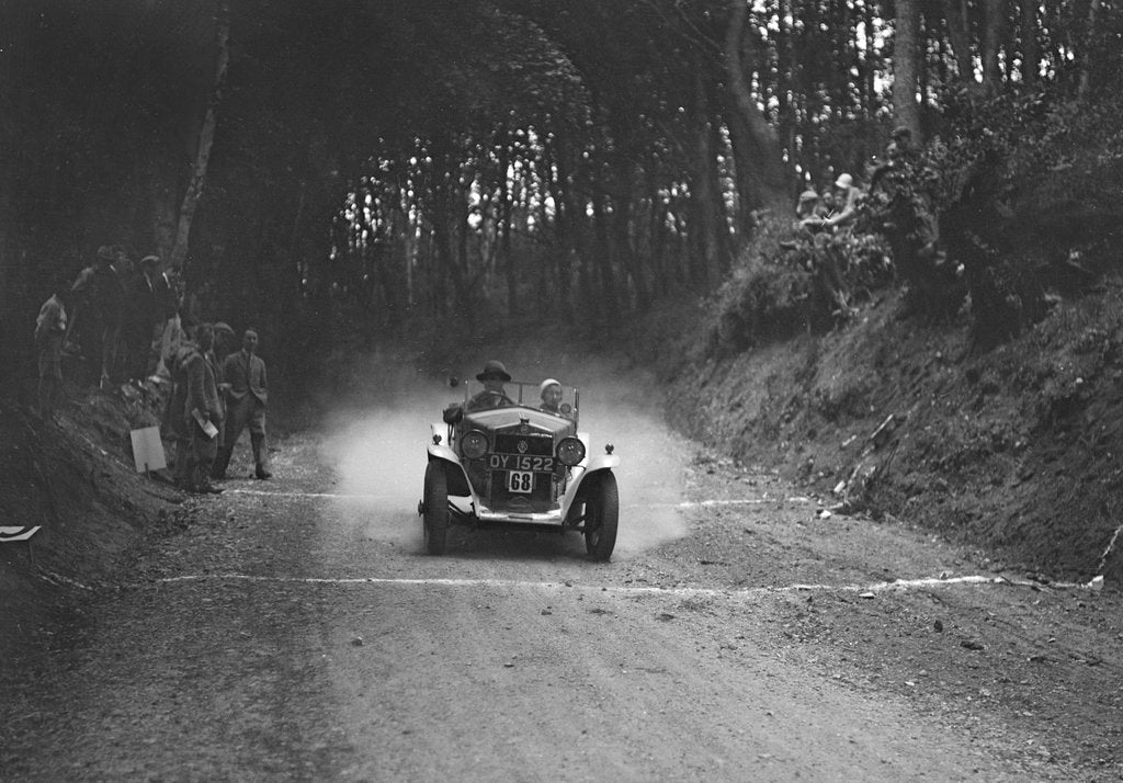 Detail of Fiat Balilla taking part in a motoring trial, c1930s by Bill Brunell