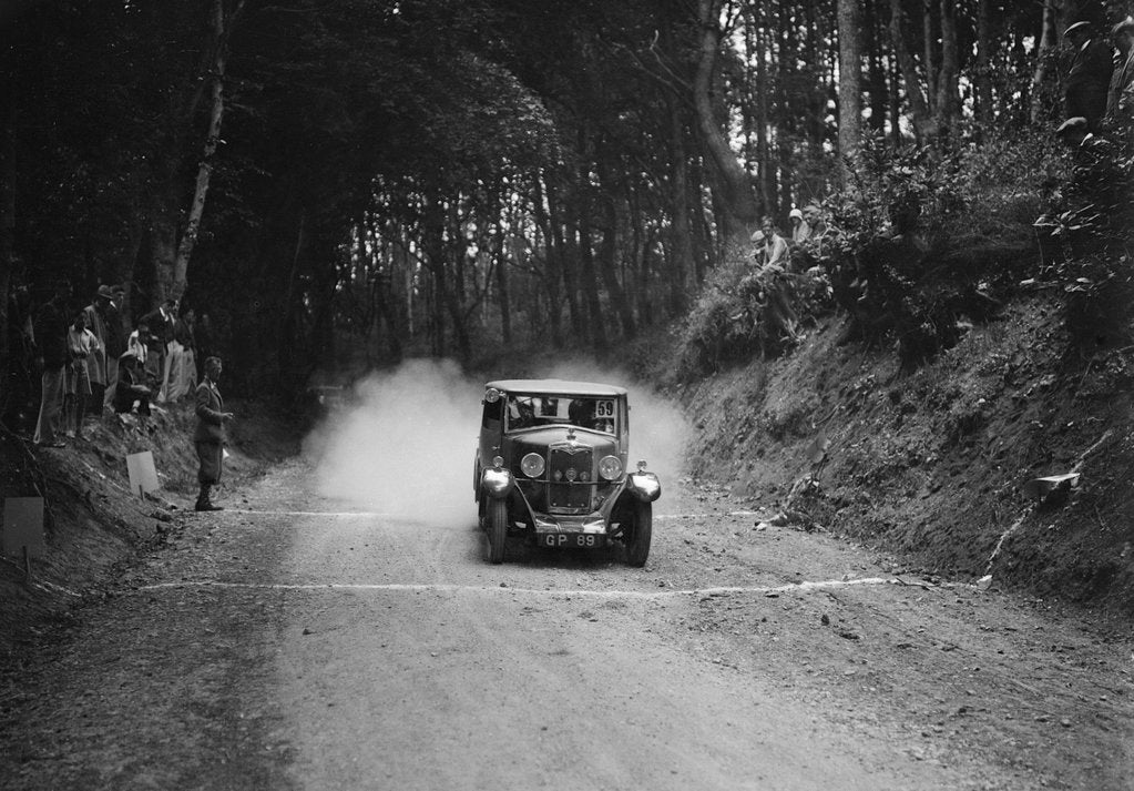 Detail of Riley taking part in a motoring trial, c1930s by Bill Brunell