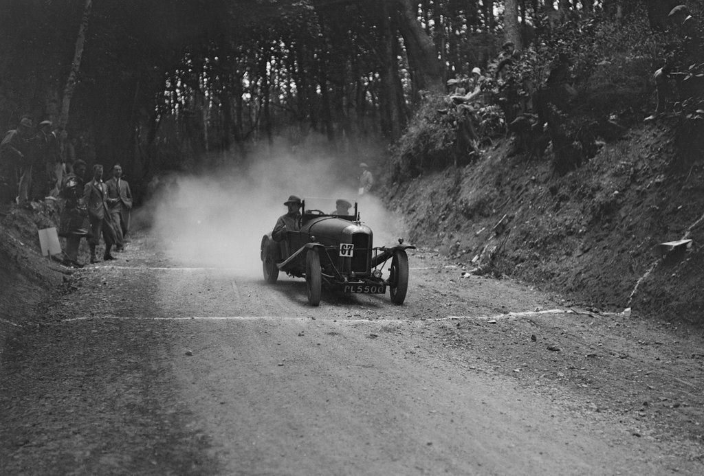 Detail of Amilcar taking part in a motoring trial, c1930s by Bill Brunell
