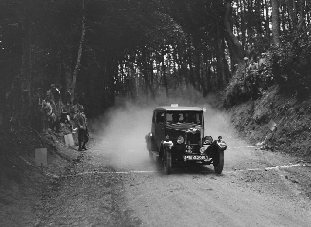 Detail of Riley taking part in a motoring trial, c1930s by Bill Brunell
