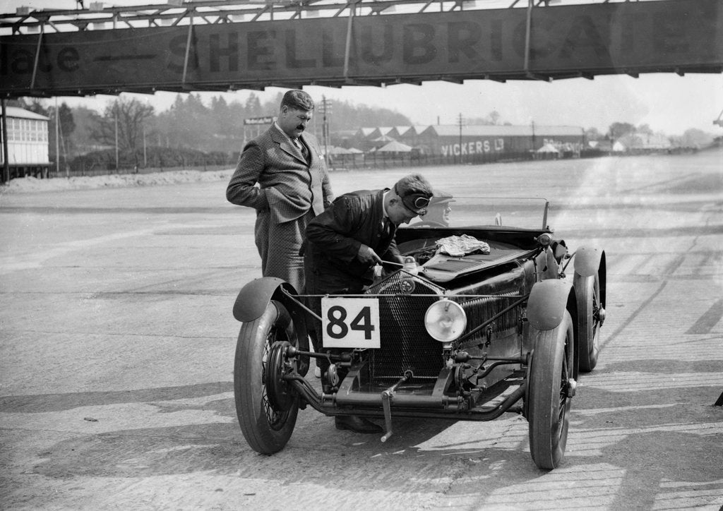Detail of Lombard of HN and E Scholfield at the JCC Double Twelve Race, Brooklands, Surrey, 1929 by Bill Brunell