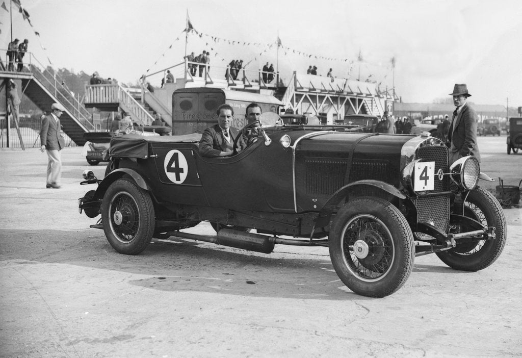 Detail of Studebaker of CW Johnstone and AES Walter at the JCC Double Twelve Race, Brooklands, Surrey, 1929 by Bill Brunell