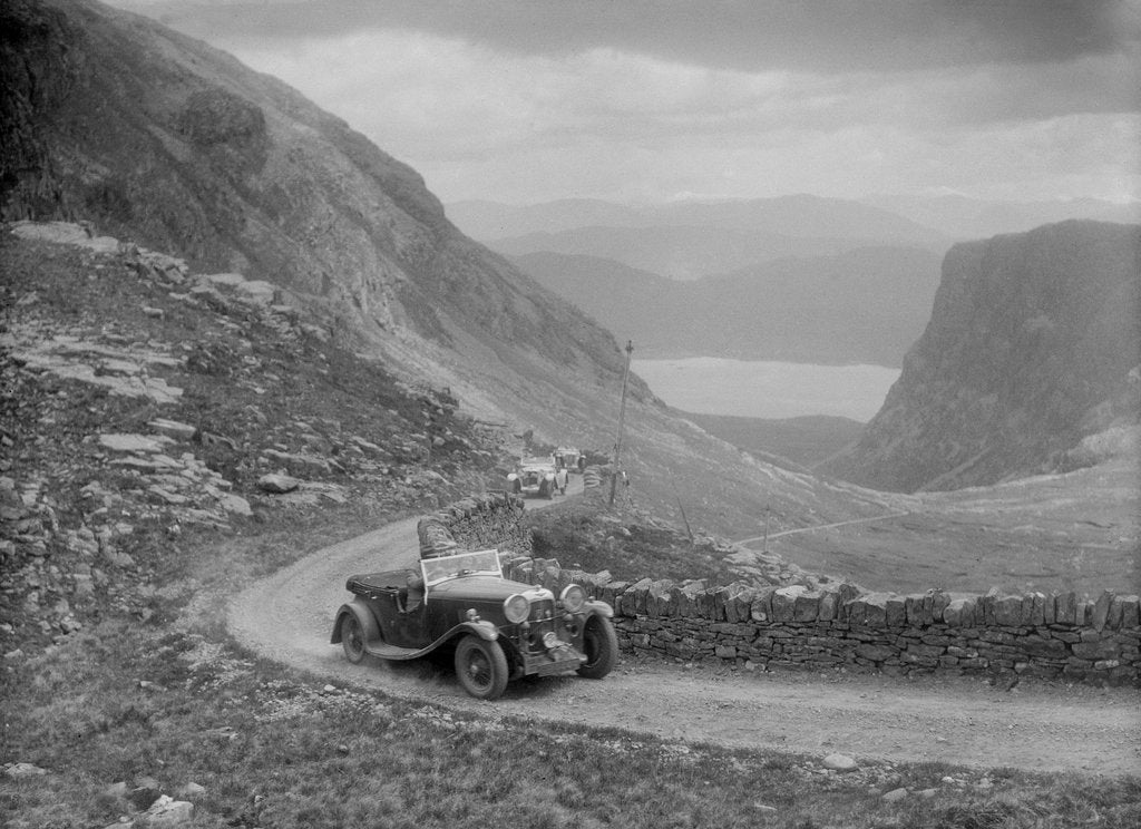 Detail of Lagonda competing in the RSAC Scottish Rally, 1936 by Bill Brunell