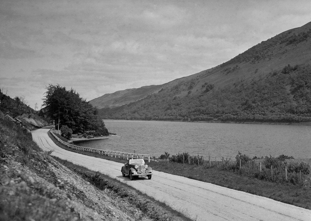 Detail of Rover competing in the RSAC Scottish Rally, 1936 by Bill Brunell