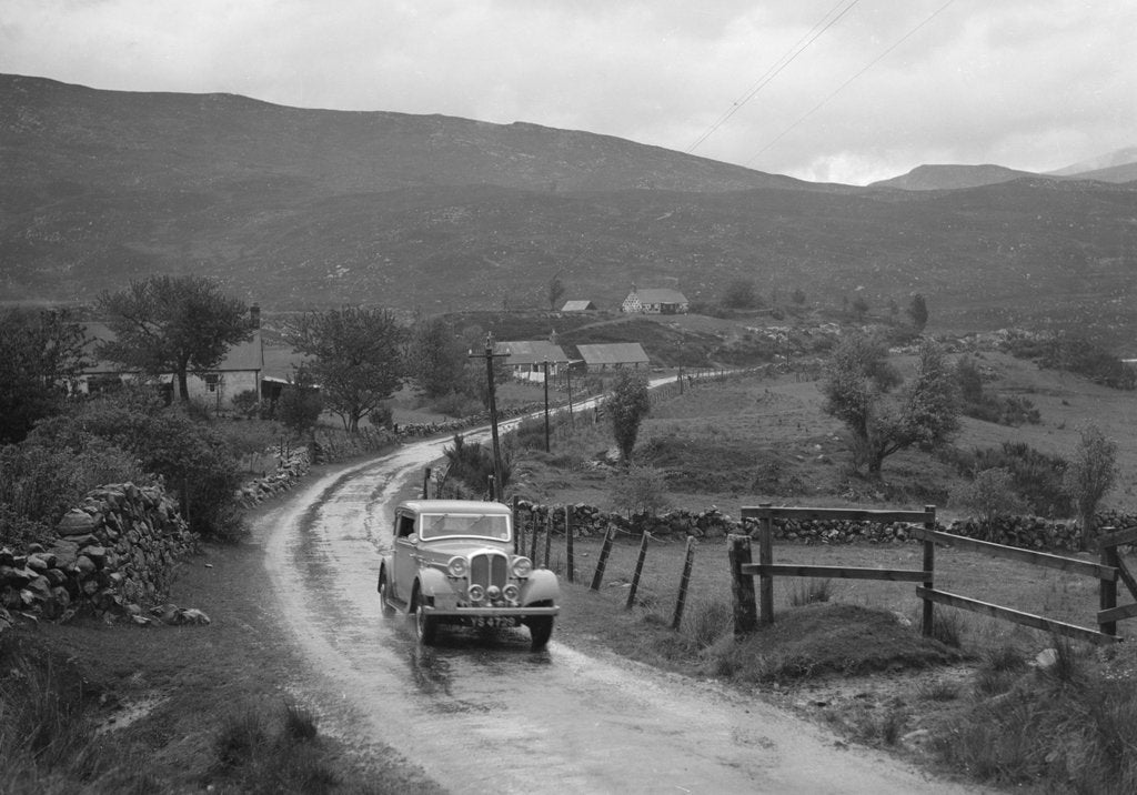 Detail of Rover of IH Mackay competing in the RSAC Scottish Rally, 1936 by Bill Brunell
