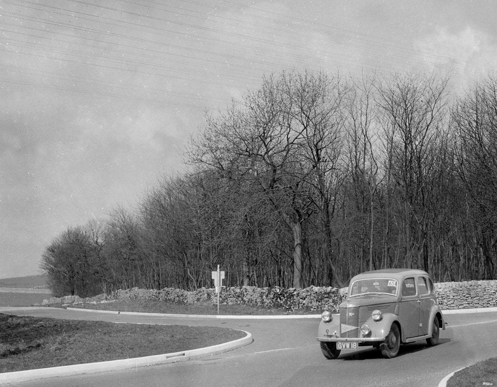 Detail of Ford of J McEvoy competing in the RAC Rally, 1939 by Bill Brunell