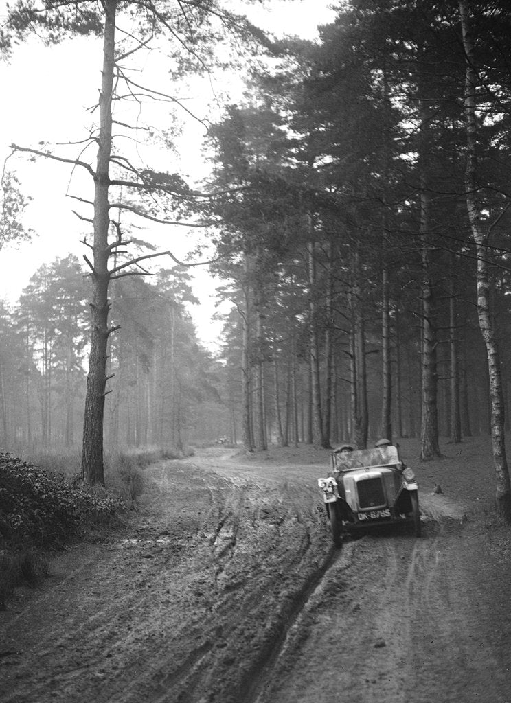 Detail of BSA taking part in the JCC General Efficiency Trial, Oxshott Woods, Surrey, 1923 by Bill Brunell
