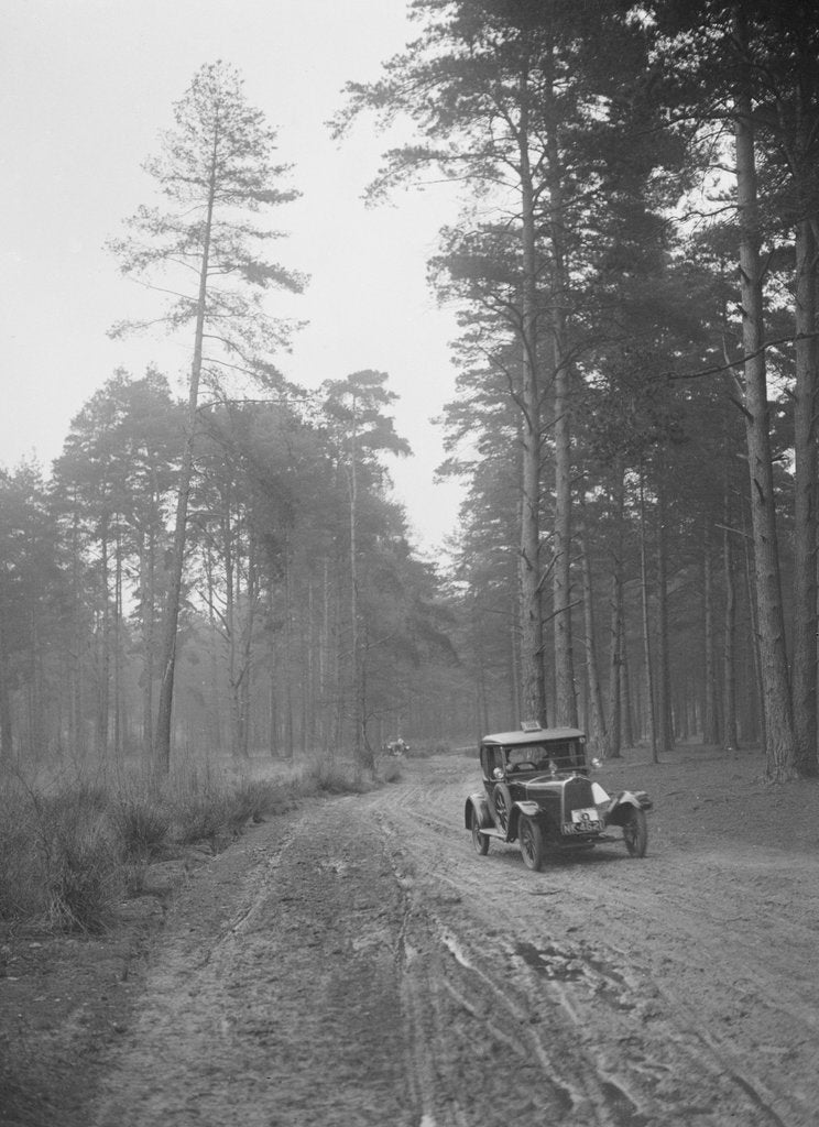 Detail of Cecil Randall's Talbot taking part in the JCC General Efficiency Trial, Oxshott Woods, Surrey, 1923 by Bill Brunell