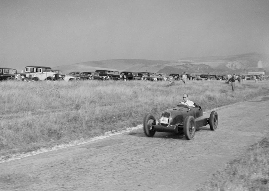 Detail of Alta single-seater with racing body at the Bugatti Owners Club Lewes Speed Trials, Sussex, 1937 by Bill Brunell
