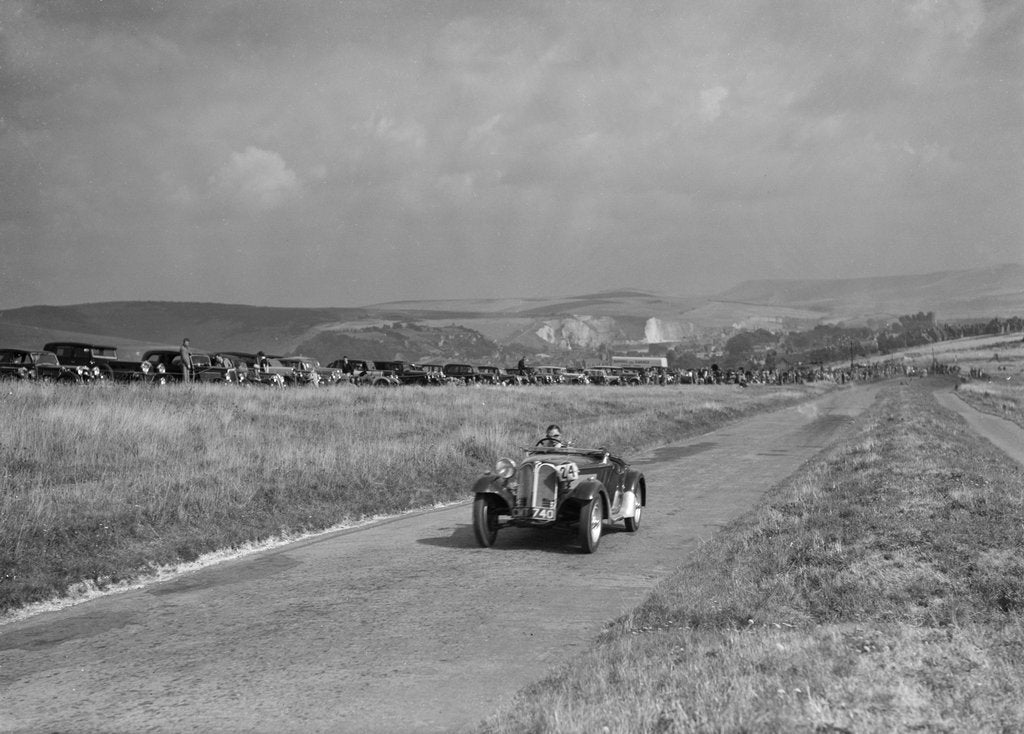 Detail of Frazer-Nash BMW competing in the Bugatti Owners Club Lewes Speed Trials, Sussex, 1937 by Bill Brunell