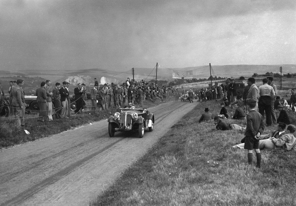 Detail of Frazer-Nash BMW competing in the Bugatti Owners Club Lewes Speed Trials, Sussex, 1937 by Bill Brunell