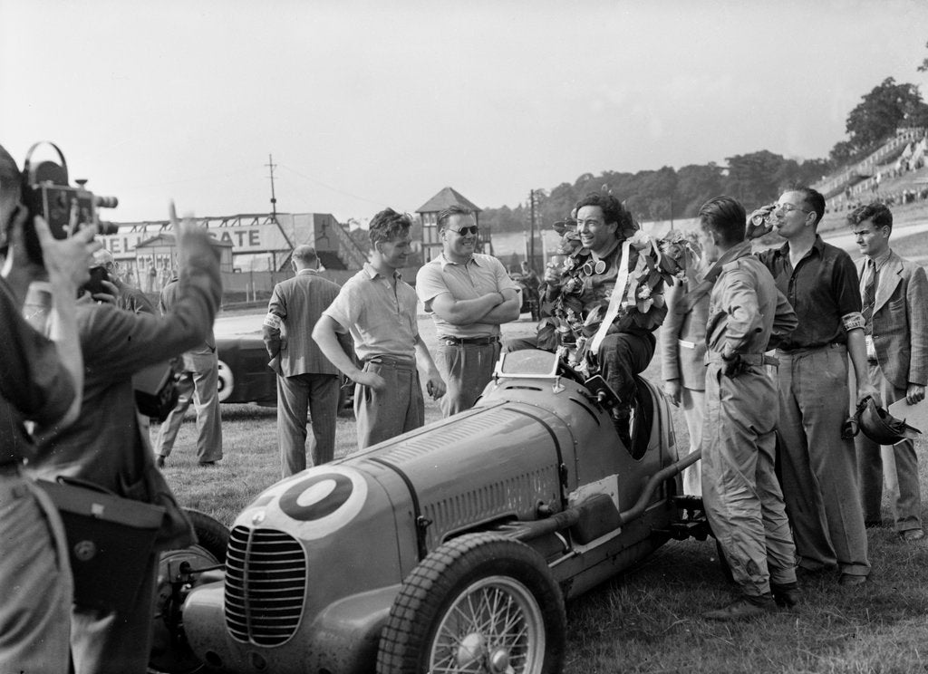 Detail of Maserati of JP Wakefield, second in the JCC International Trophy, Brooklands, 1937 by Bill Brunell