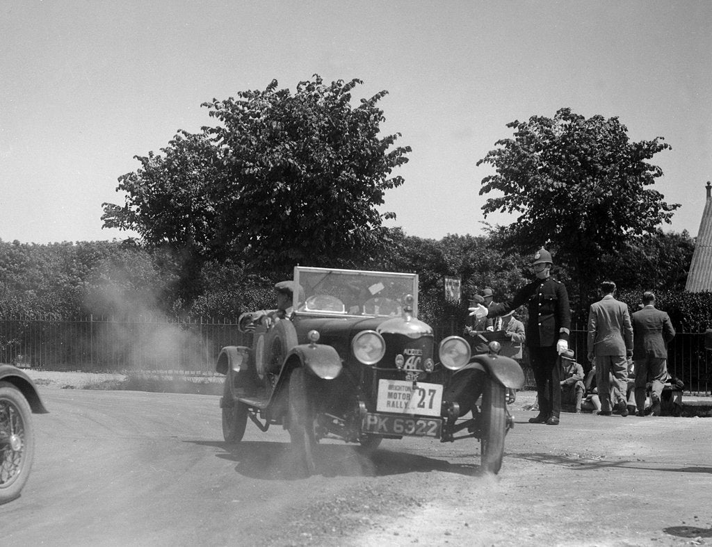Detail of AC Acedes Six open tourer of J Mollart competing in the B&HMC Brighton Motor Rally, 1930 by Bill Brunell