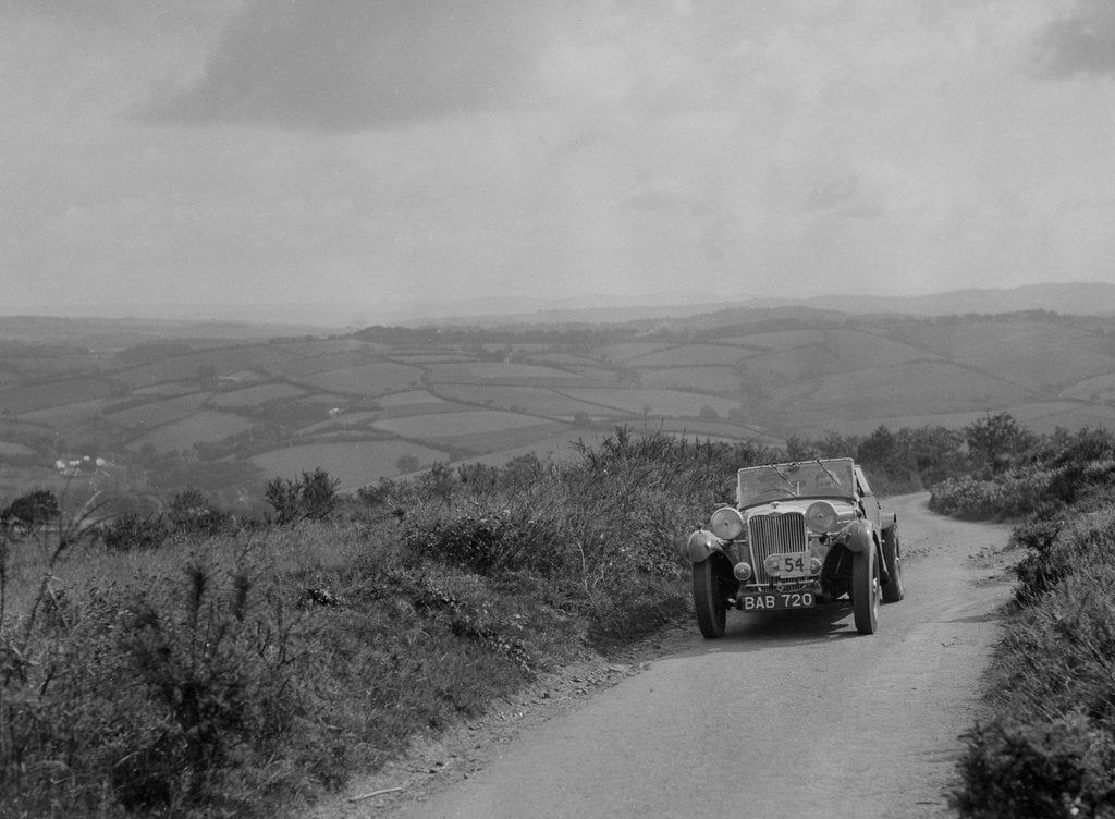 Detail of Singer B37 1.5 litre sports of EB Booth of the Autosports team at the MCC Torquay Rally, 1938 by Bill Brunell