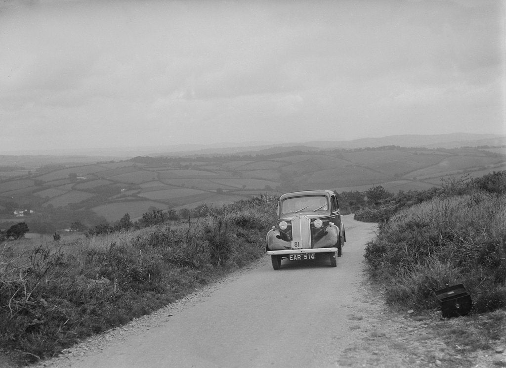 Detail of Vauxhall saloon of KFA Walker competing in the MCC Torquay Rally, 1938 by Bill Brunell