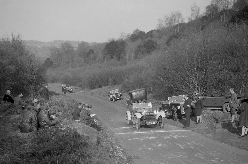 Detail of Tracta open 2-seater sports of LM Oliver at the JCC Half-Day Trial, 1930 by Bill Brunell