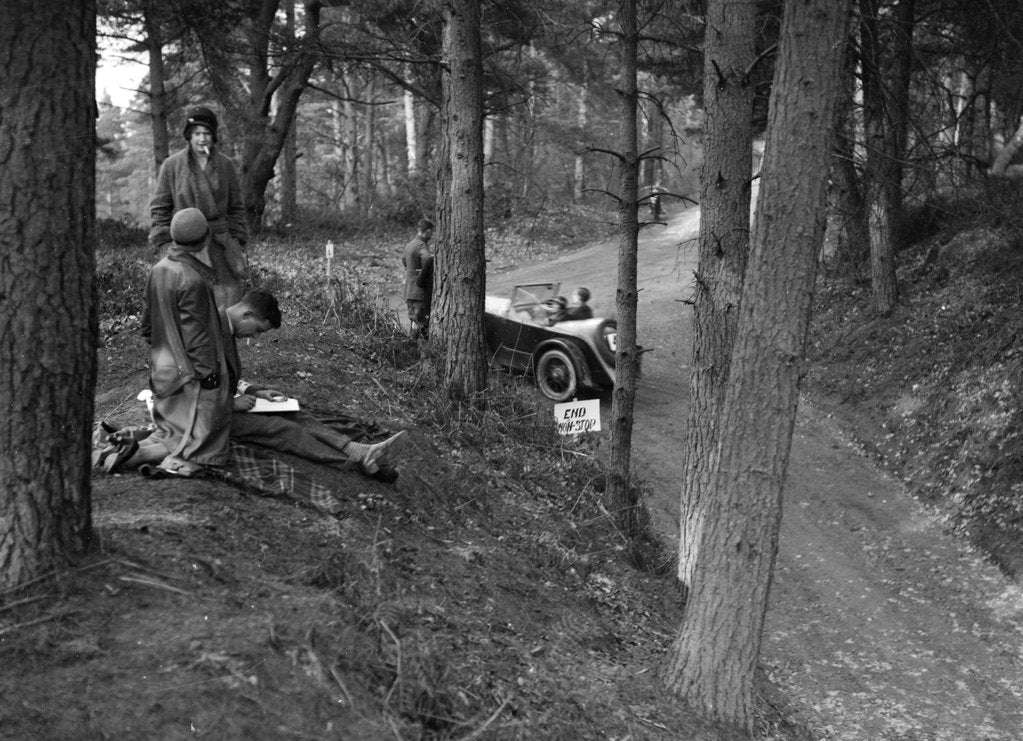 Detail of Austin 7 competing in the JCC Half-Day Trial, 1930 by Bill Brunell