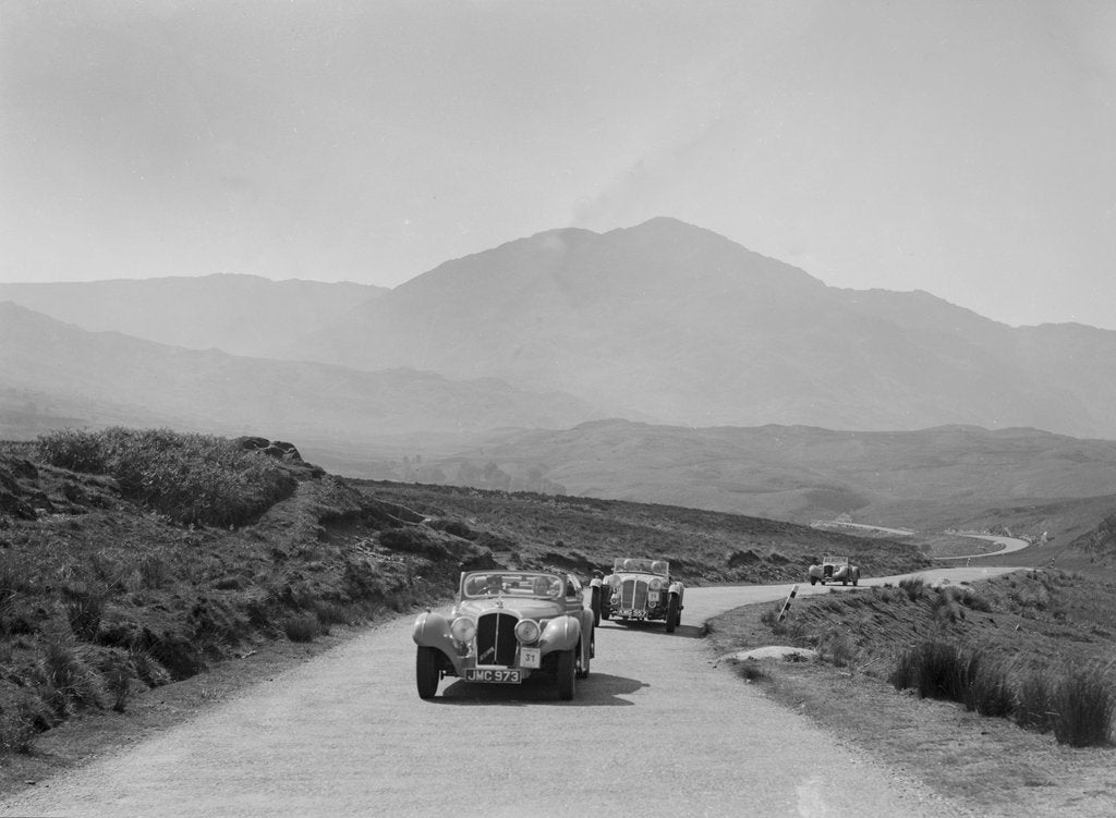 Detail of Atalanta of Joan Brotchie competing in the RSAC Scottish Rally, 1939 by Bill Brunell