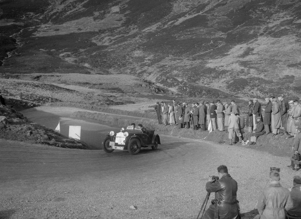 Detail of BSA McEvoy Special of Michael McEvoy at the RSAC Scottish Rally, Devil's Elbow, Glenshee, 1934 by Bill Brunell