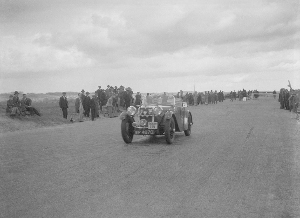 Detail of Singer Le Mans of Alf Langley competing in the RSAC Scottish Rally, 1934 by Bill Brunell