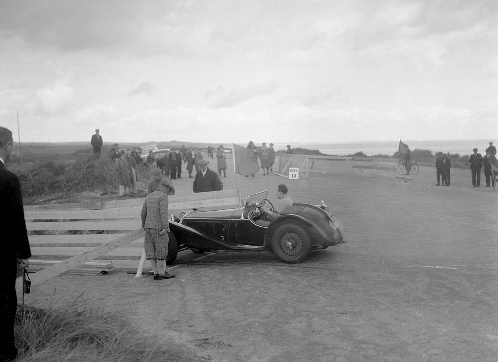 Detail of Riley competing in the RSAC Scottish Rally, 1934 by Bill Brunell