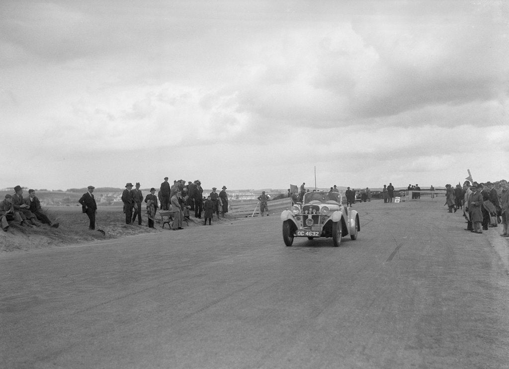 Detail of Singer Le Mans of Archie Langley competing in the RSAC Scottish Rally, 1934 by Bill Brunell