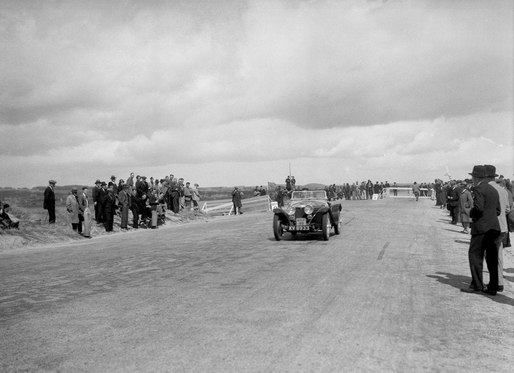 Detail of Riley Imp 2-seater of CA Richardson competing in the RSAC Scottish Rally, 1934 by Bill Brunell