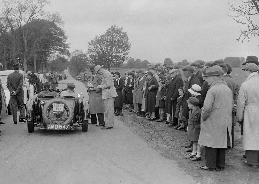 Detail of Aston Martin of JJ Boyd-Harvey at the RSAC Scottish Rally, 1934 by Bill Brunell