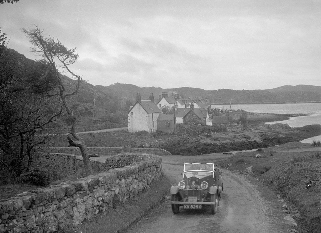 Detail of Triumph open tourer of Joan Richmond competing in the RSAC Scottish Rally, 1934 by Bill Brunell