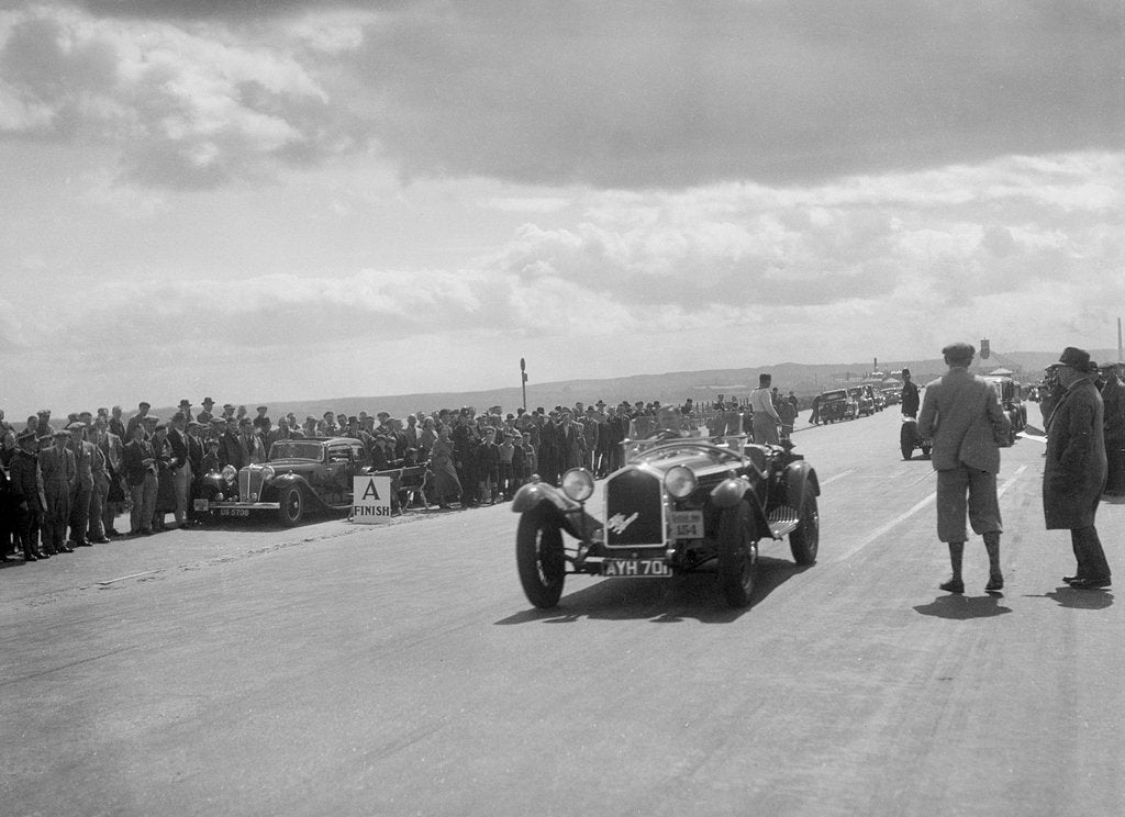 Detail of Alfa Romeo 6C of J Street competing in the RSAC Scottish Rally, 1934 by Bill Brunell