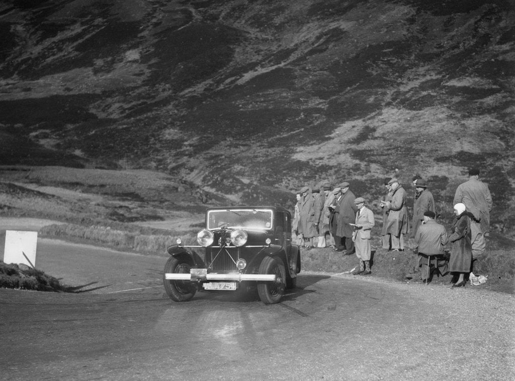 Detail of Talbot saloon competing in the RSAC Scottish Rally, Devil's Elbow, Glenshee, 1934 by Bill Brunell