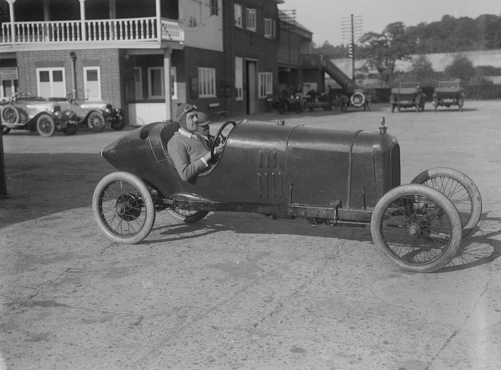 Detail of Andre Lombard in his Salmson at the JCC 200 Mile Race, Brooklands, Surrey, 1921 by Bill Brunell