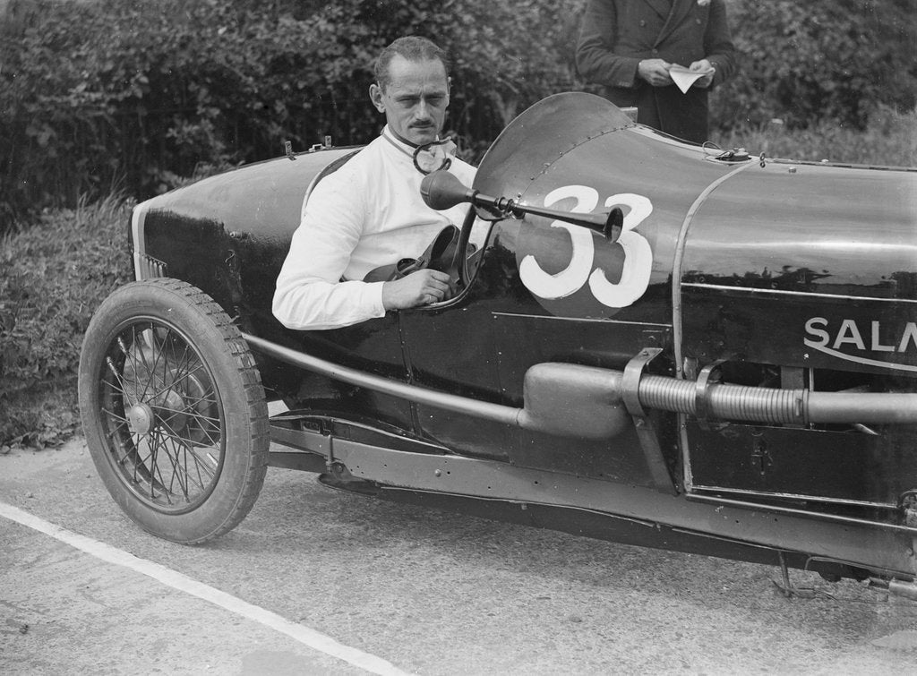Detail of Goldie Gardner in his Salmson GS at the JCC 200 Mile Race, Brooklands, Surrey, c1920s by Bill Brunell