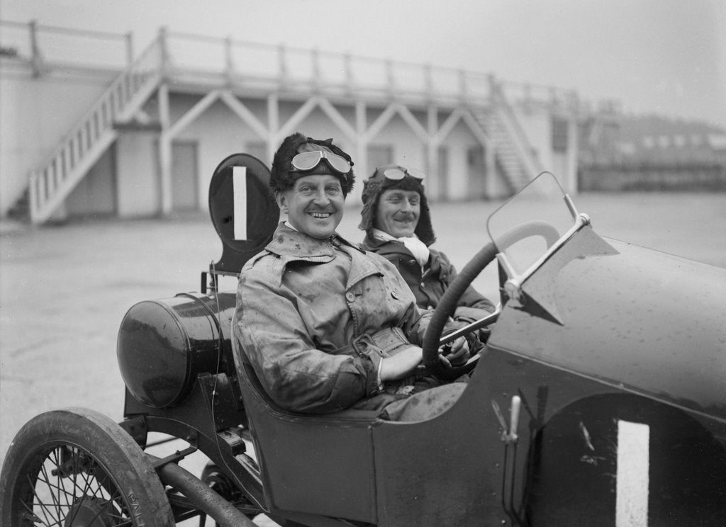 Detail of TB Andre in his Marlborough I at the JCC 200 Mile Race, Brooklands, Surrey, 1921 by Bill Brunell