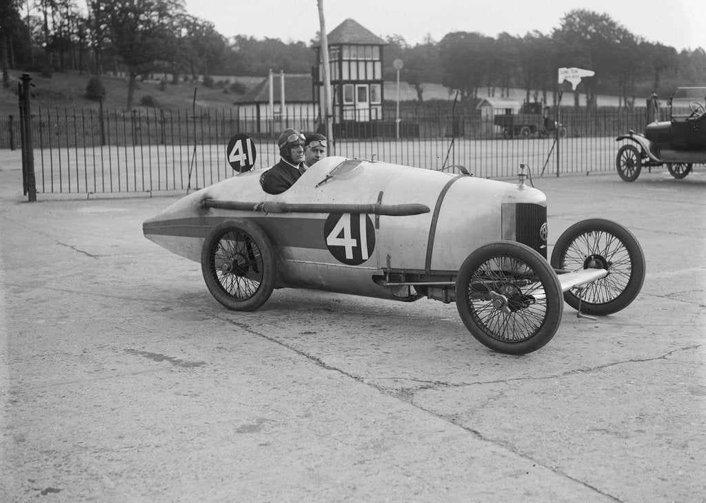 Detail of Sammy Davis in his AC at the JCC 200 Mile Race, Brooklands, Surrey, 1921 by Bill Brunell