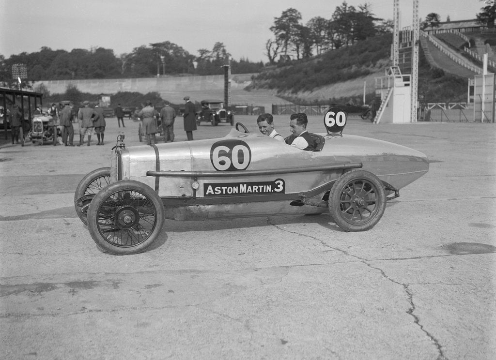 Detail of Bertie Kensington Moir in his Aston Martin at the JCC 200 Mile Race, Brooklands, Surrey, 1921 by Bill Brunell