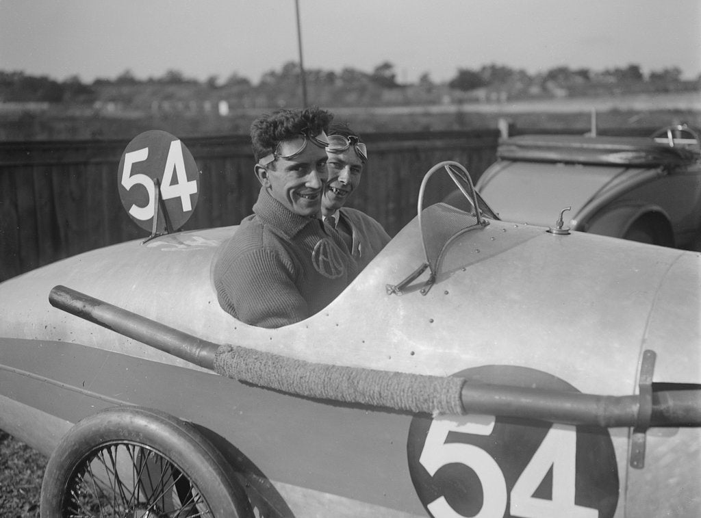 Detail of HC Munday in his AC at the JCC 200 Mile Race, Brooklands, Surrey, 1921 by Bill Brunell