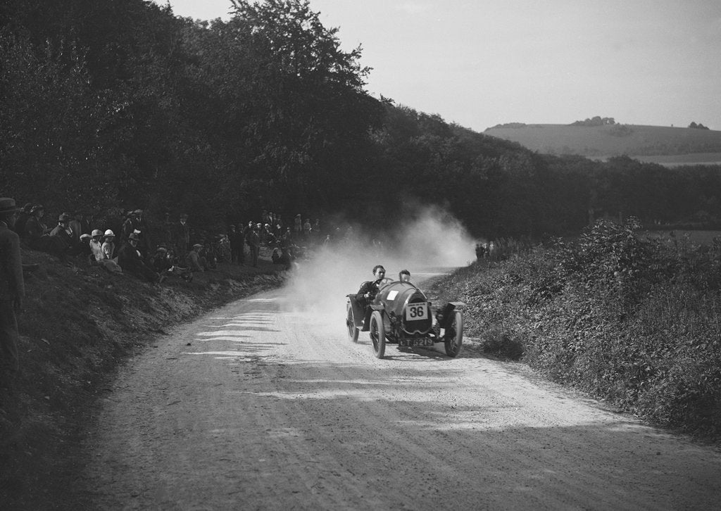 Detail of Raymond Mays' Bugatti competing in a JCC hillclimb, South Harting, Sussex, 1922 by Bill Brunell