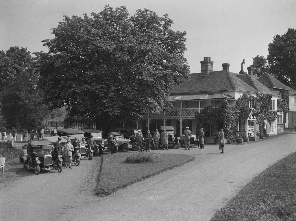 Detail of GWK cars at a demonstration event at Frensham Pond Hotel, Surrey, 1922 by Bill Brunell