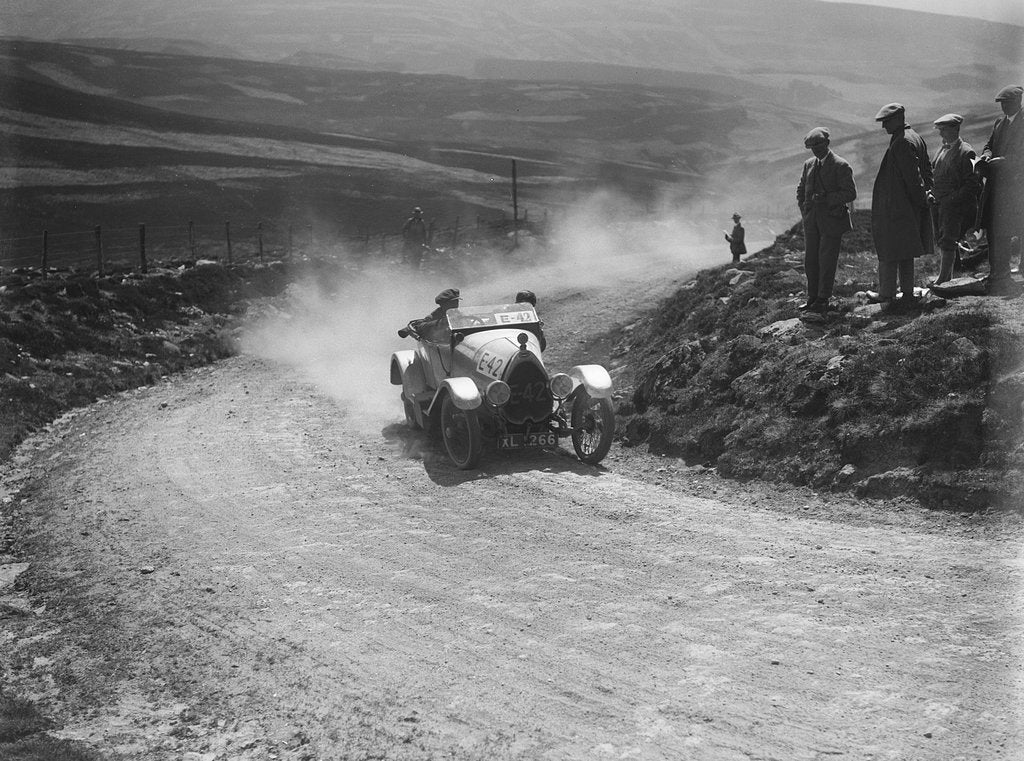 Detail of Bugatti of G Blackstock competing in the Scottish Light Car Trial, 1922 by Bill Brunell