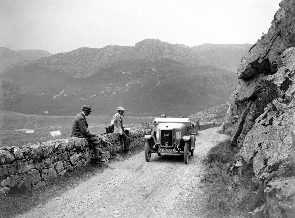 Detail of Jowett of W Jowett competing in the Scottish Light Car Trial, 1922 by Bill Brunell