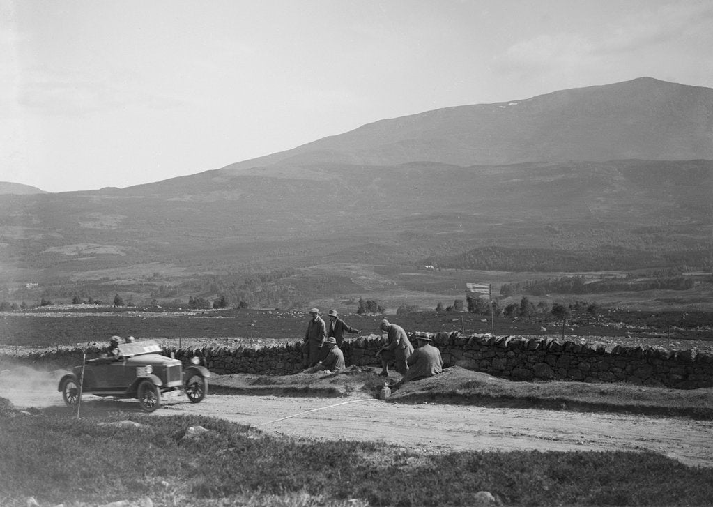 Detail of Lagonda open 2-seater of WH Oates competing in the Scottish Light Car Trial, 1922 by Bill Brunell