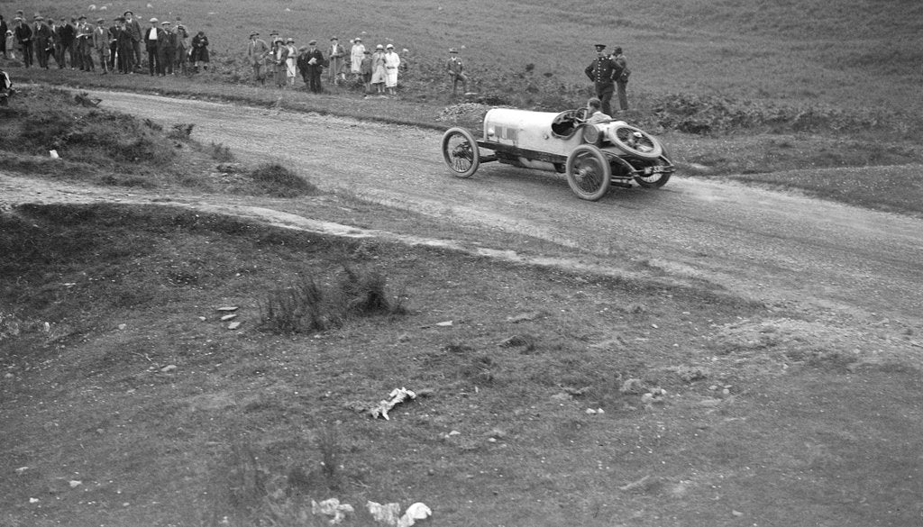 Detail of Bertie Kensington Moir's Bentley stripped 2-seater, Caerphilly Hillclimb, Wales, 1923 by Bill Brunell