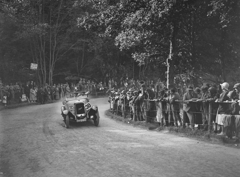 Detail of Austin Twenty open tourer of A Waite at the MAC Shelsley Walsh Hillclimb, Worcestershire, 1923 by Bill Brunell